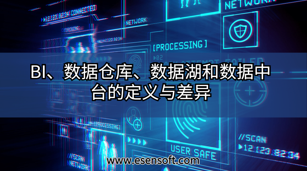 BI、数据仓库、数据湖和数据中台的定义与差异